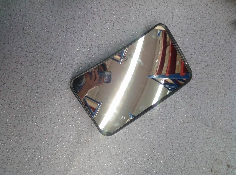 Rectangular mirror assembly; no brackets-1