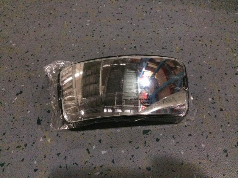 Mirror arm under-view mirror assembly