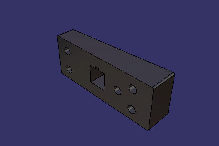 Rearview mirror pad, cast iron, 60*156, 25mm, wedge-shaped, 29*111