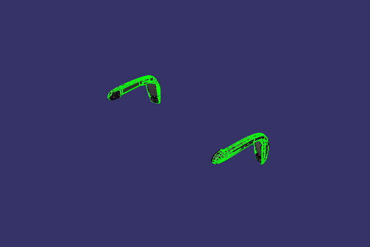 Rabbit ear rearview mirror, electric, double length, left rudder, defrost, 6129H