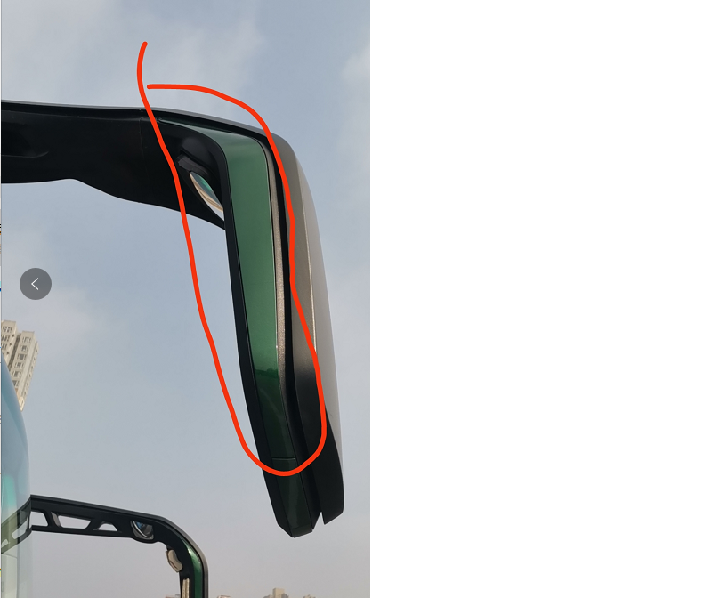 Lens decoration parts-right outside