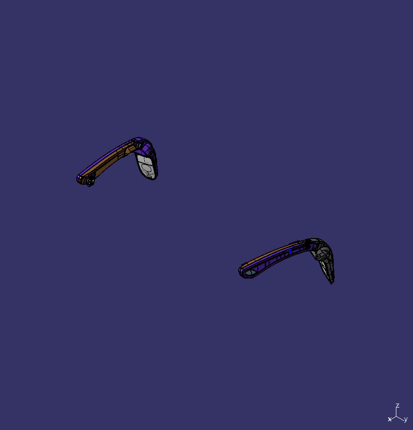 Зеркало заднего вида кролика, двойная длина левого руля, 6907