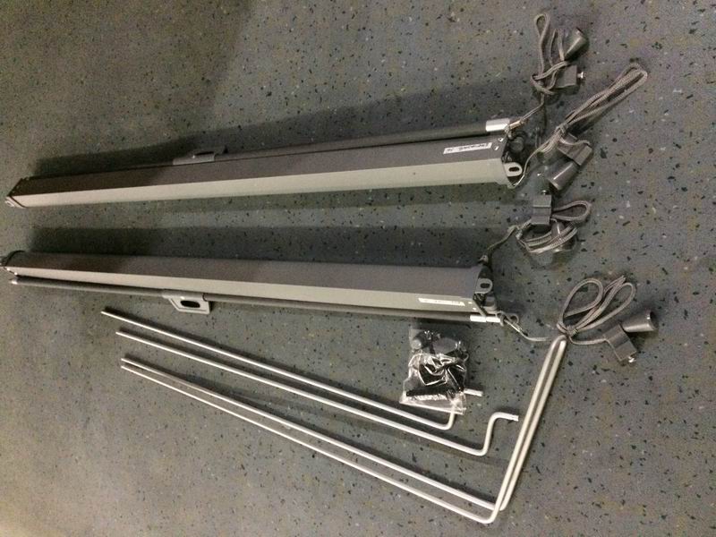 Sunshade (с направляющими рельсами с обеих сторон, разделенными на два куска, тянут веревку с обоих концов); 6100 H-1