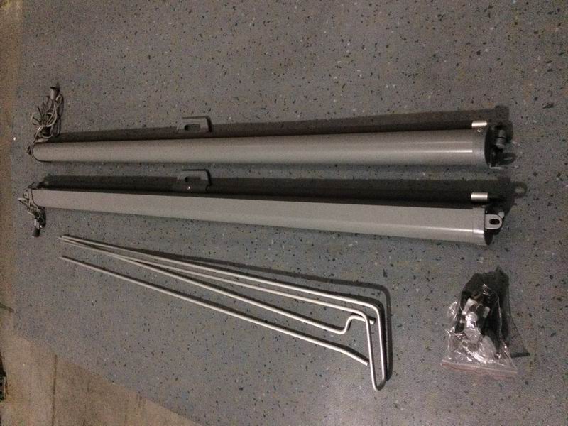 Sunshade, front windshield, gray, manual