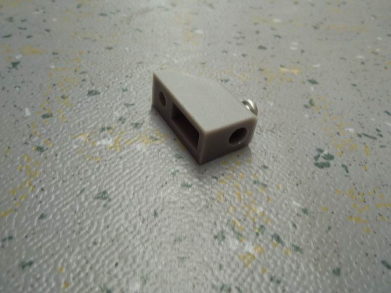 Square lower guide rod bracket; nylon; with screws; gray-1