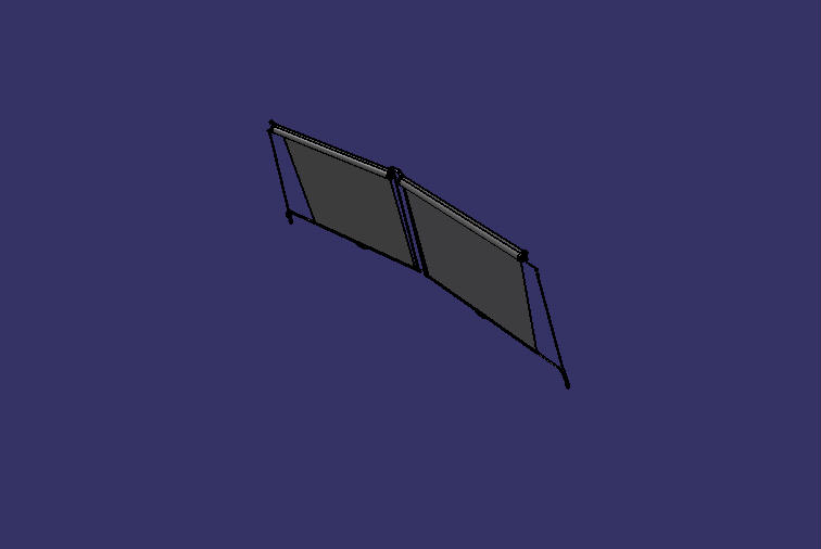 Sunshade, front windshield, gray, manual