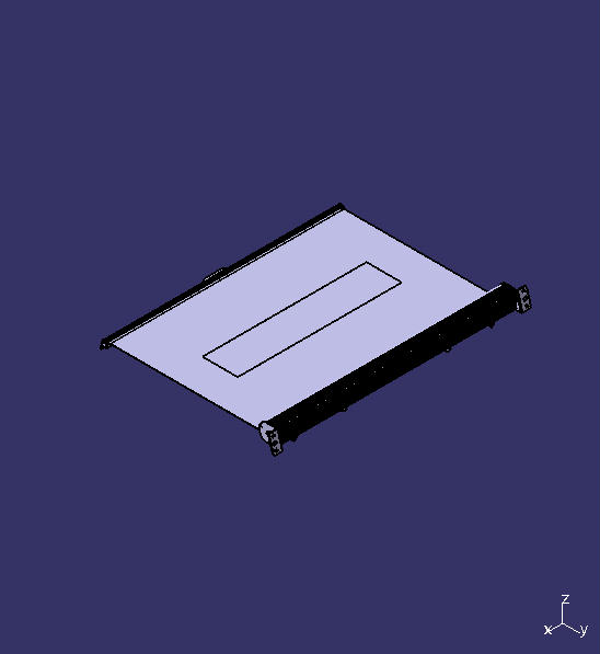 Sunshade, co-pilot, half-frame/pole type, 6601