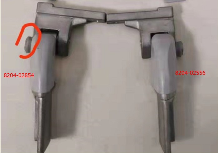 Rotary connection joint of the rear support arm of the awning (8204-01614 attached
