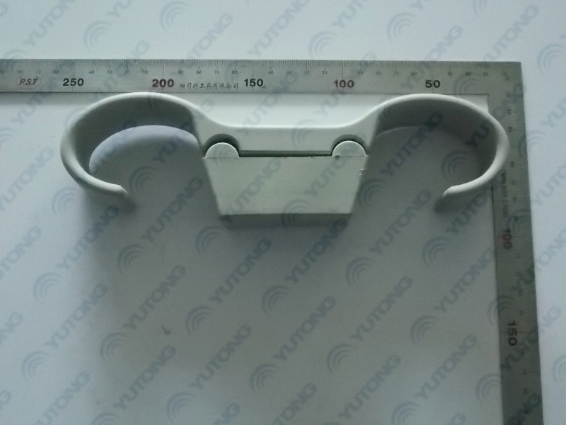 Curtain hook, ω type, double, Rhine white (PT11-4800)