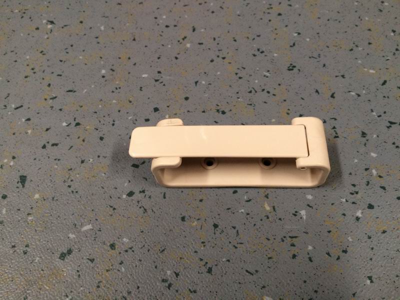 Curtain hook, snap-on type, large, beige-2