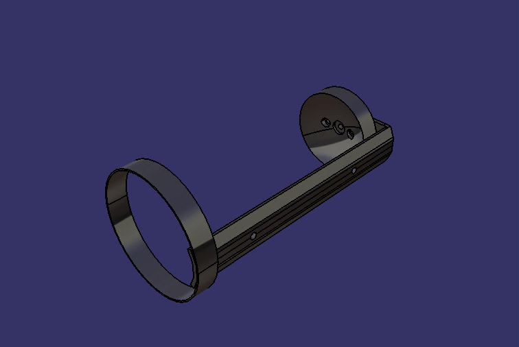 2kg Кронштейн огнетушителя (высотная подвесная установка и усиление)