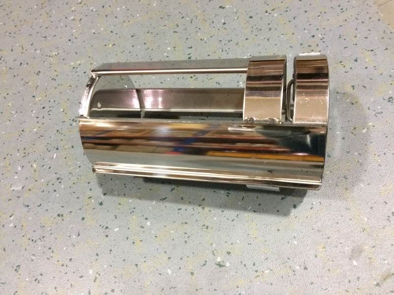 Fire extinguisher bracket, 2kg, stainless steel, vertical-1