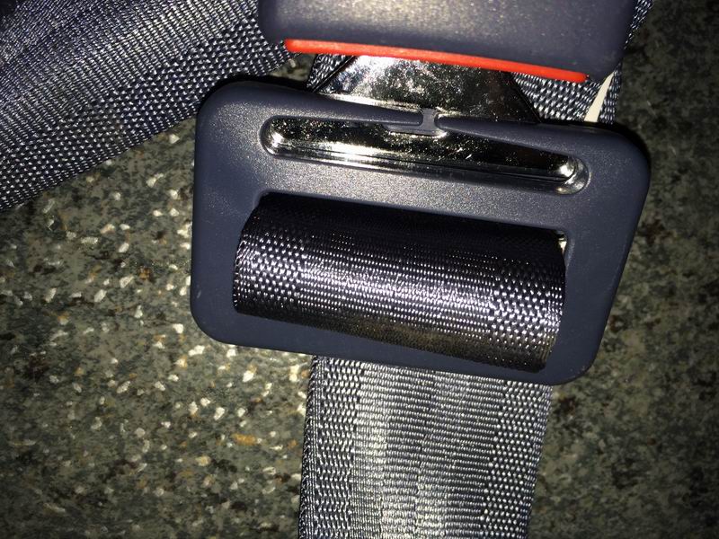 Ordinary two-point gray seat belt-1