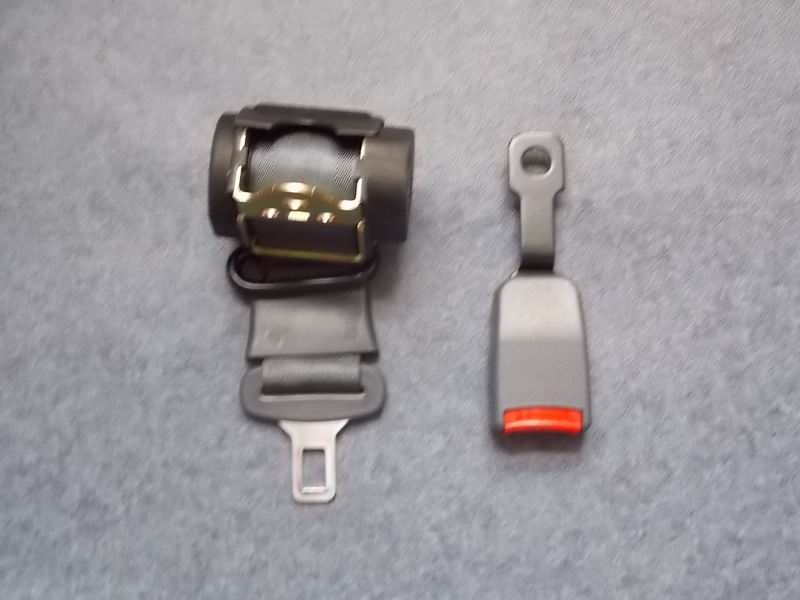 YTF 032 Двухточечный горизонтальный ремень безопасности серого цвета с большим изгибом