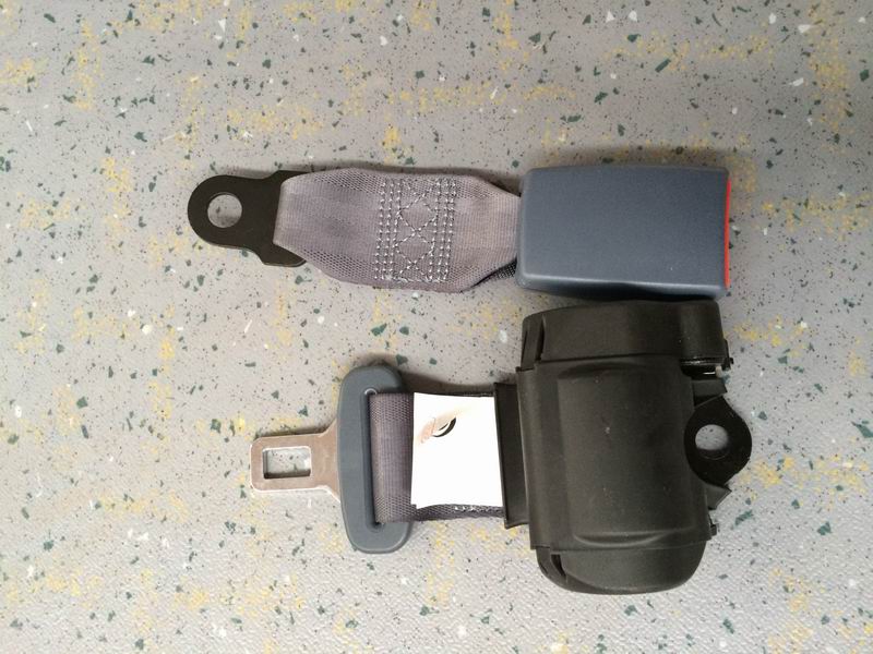 Two-point small curl grey seat belt-1