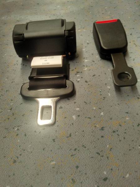 YT02 two-point small roll-up black seat belt