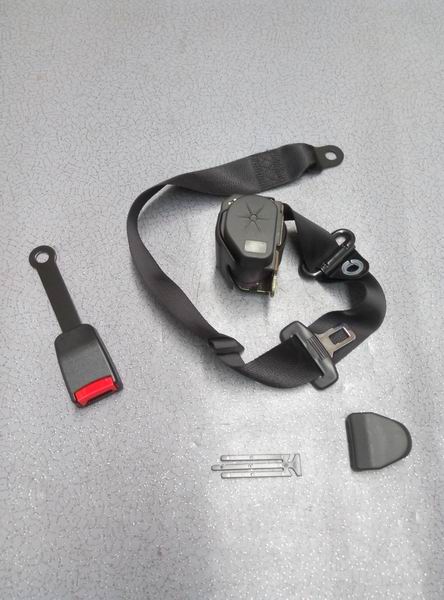 Three-point rolling black seat belt-thickened-1