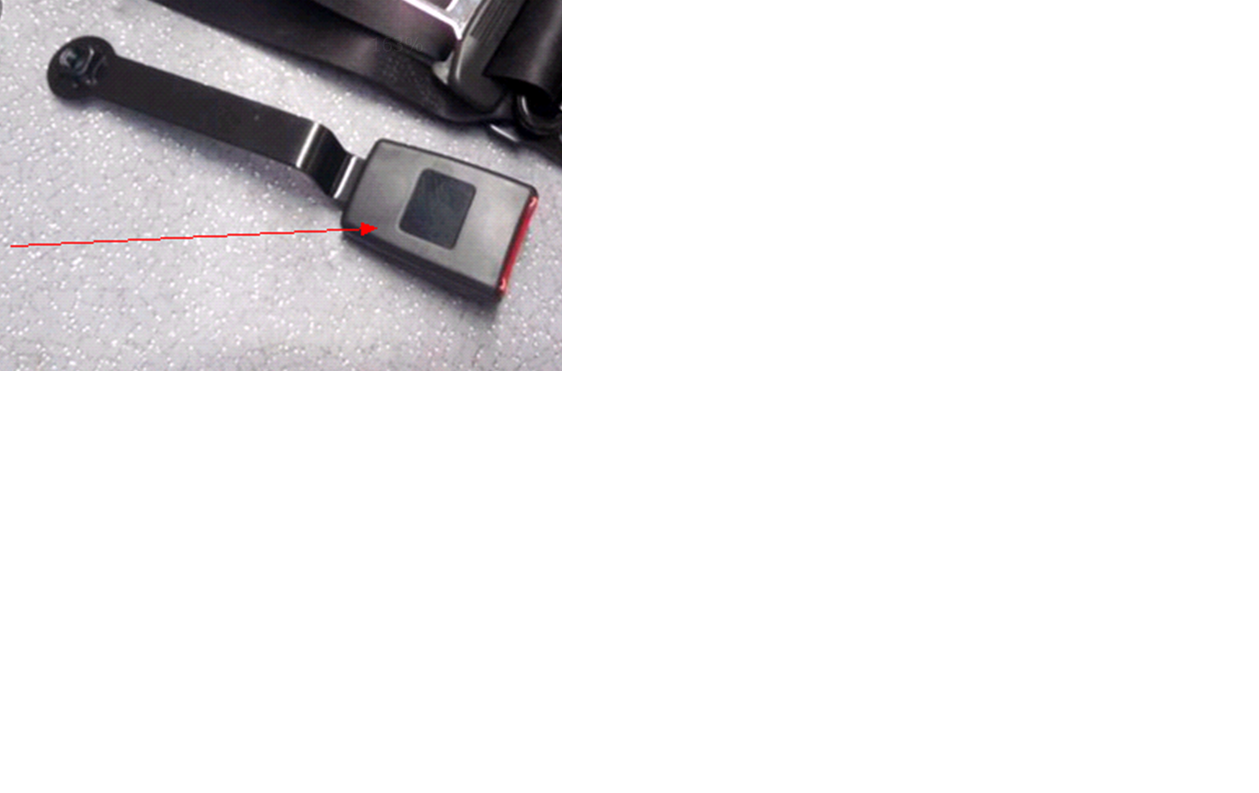 Seat belt lock buckle