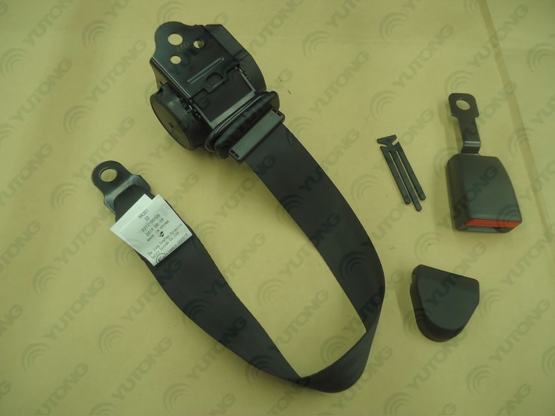 YTF032 horizontal three-point rolling black seat belt-new structure-1