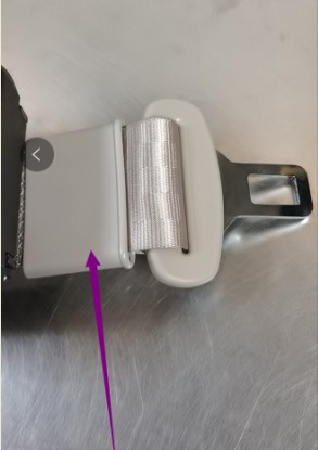 Horizontal inverted grey seat belt guide cover-after-sales service