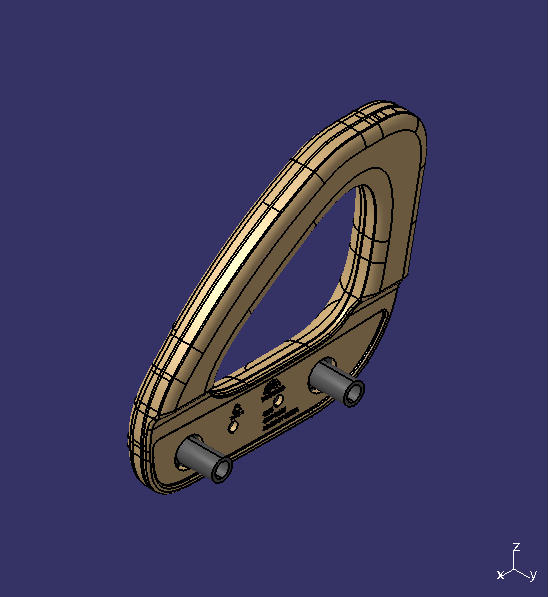 A set of handrails, 32*2, business gray, co-pilot