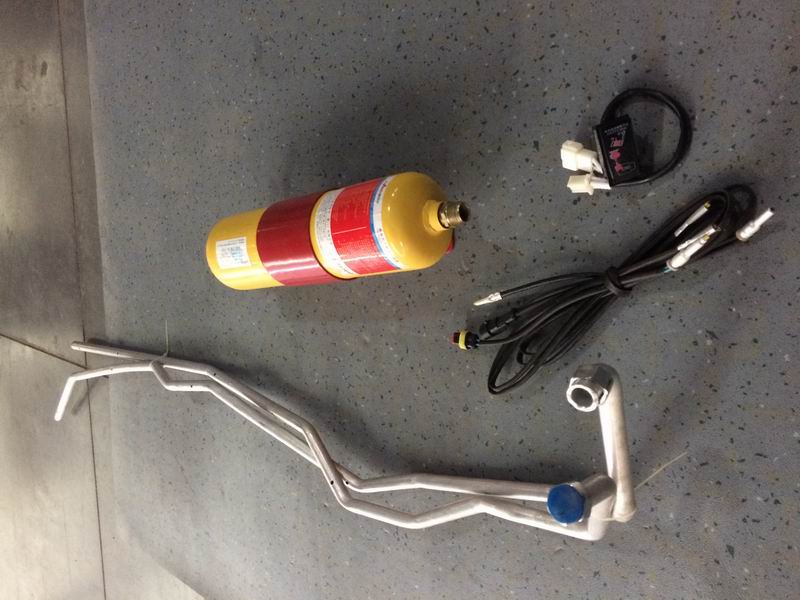 Fire extinguishing bomb, pipe network type, FFX-ACD1-GKC, double pipe-2
