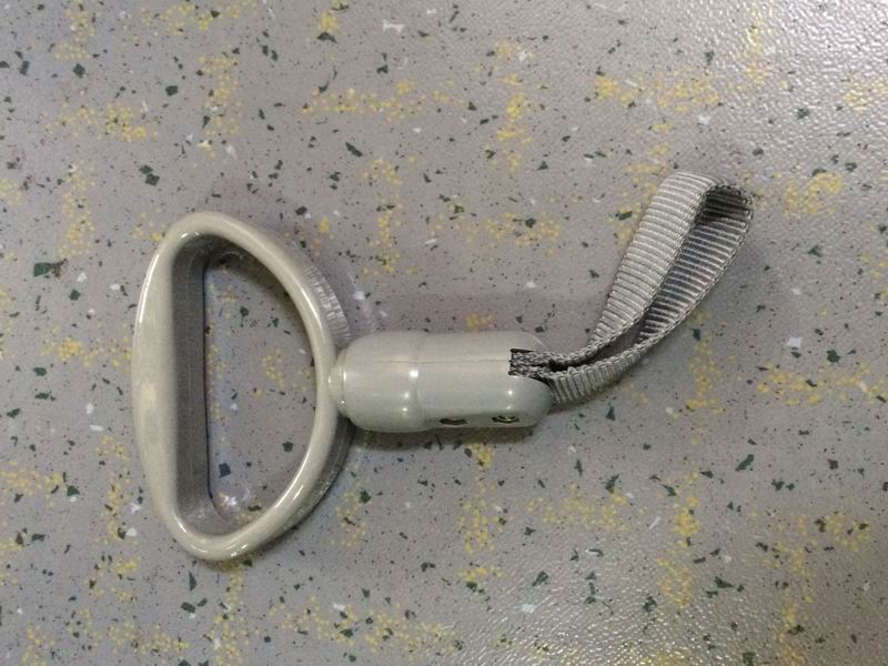 Ring, FY90B, gray, oval, non-advertising, gray rope, pre-elimination