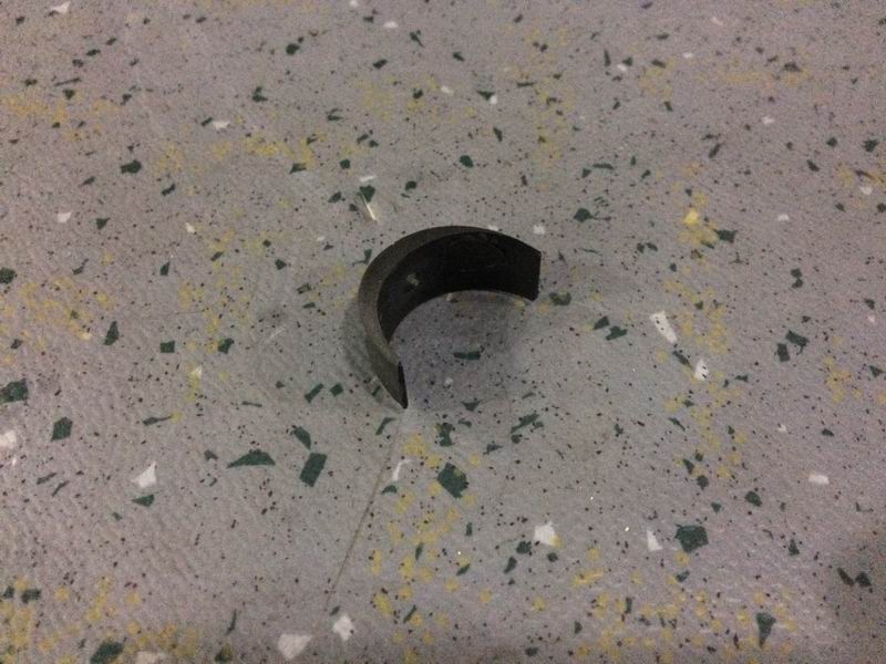 Handrail sheathing fixing ring, black