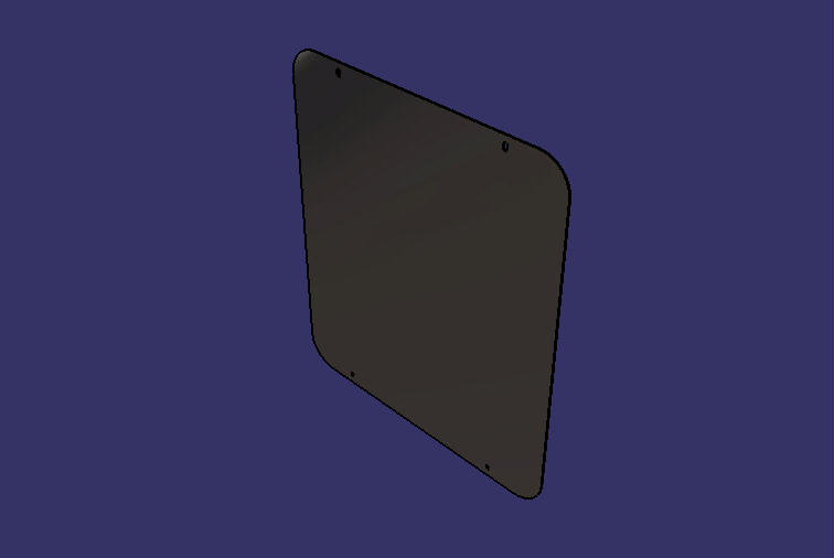 Bus guardrail (steel plate sprayed with plastic), 2.0, light gray, 500*570