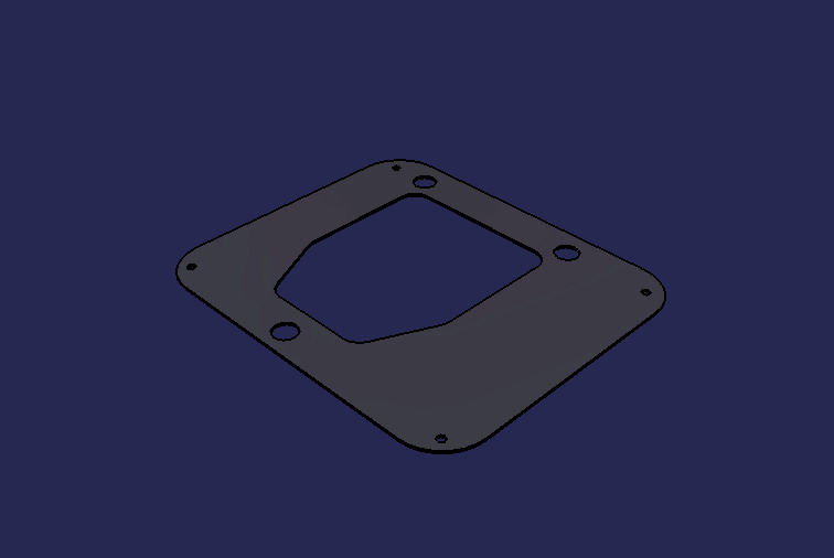 Pedal fixing base plate (brake)