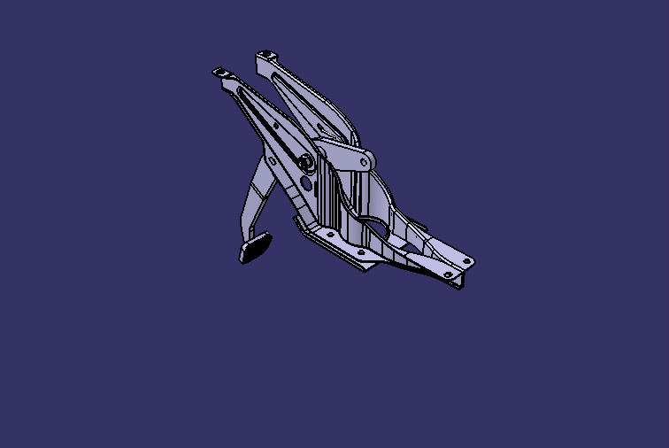 Pedal mechanism, hydraulic brake pedal, hanging type