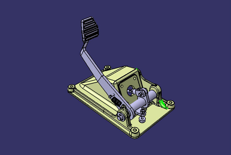 Pedal mechanism assembly, brake pedal