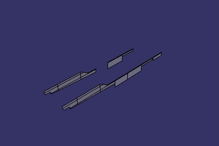Inner roof decorative parts, PE board, 1000*2000*3, no aluminum foil