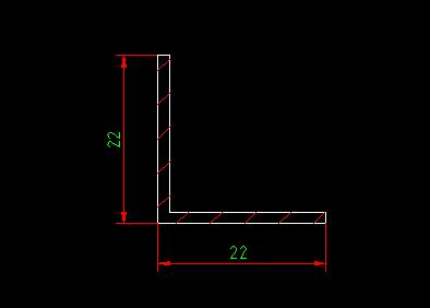 Aluminum profile, 00101 corner aluminum, fixed ruler 5.6m, material/0.178