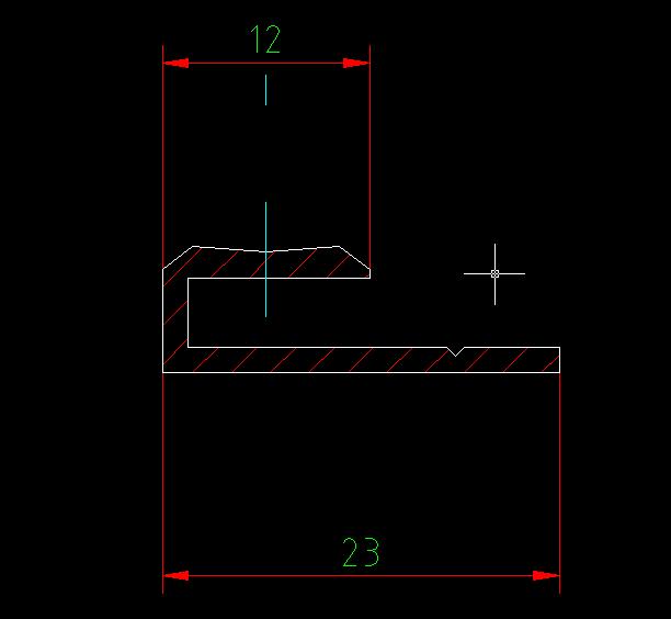 Edge-sealed aluminum profile (6m density 0.156kg/m)