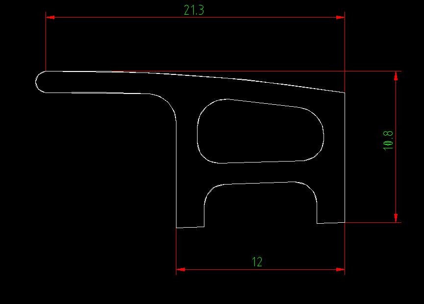 Flowing tank material (6M line density of fixed ruler 0.215KG/M)