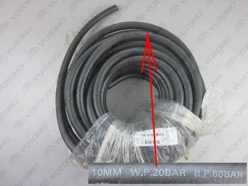 Fuel pipe, rubber hose, Φ10+Φ10, L=10000-1