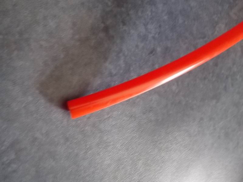 Nylon tube, φ16*1.5, red, DIN74324 marked