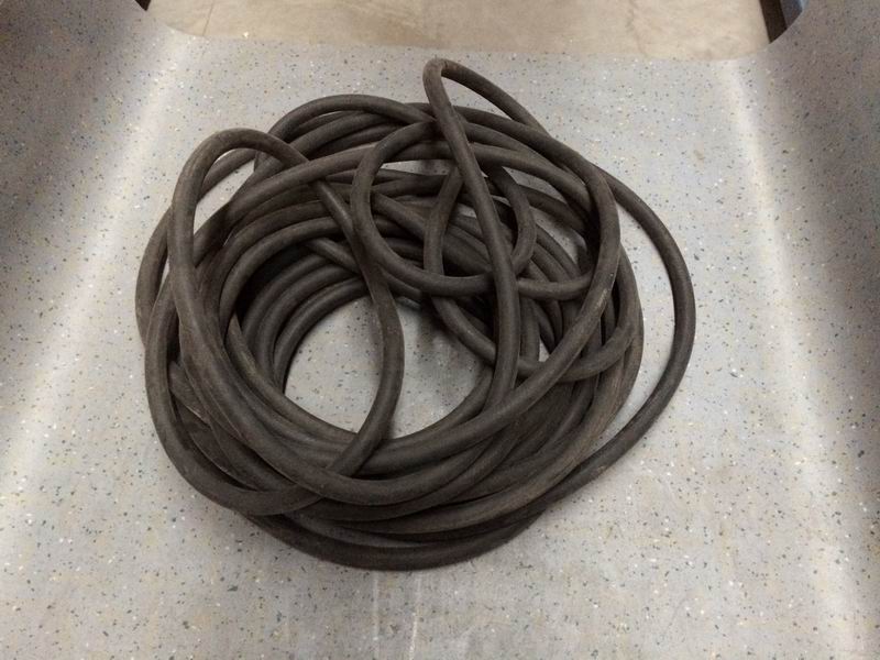 Molded straight hose, Φ14, L=50000, black rubber