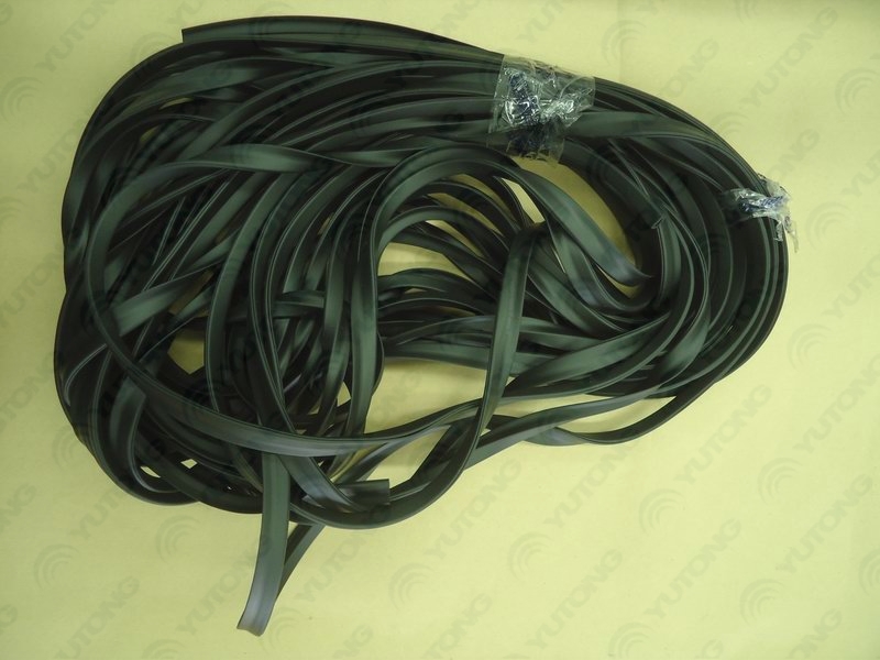 Decorative rubber strips at the front windshield, black-1