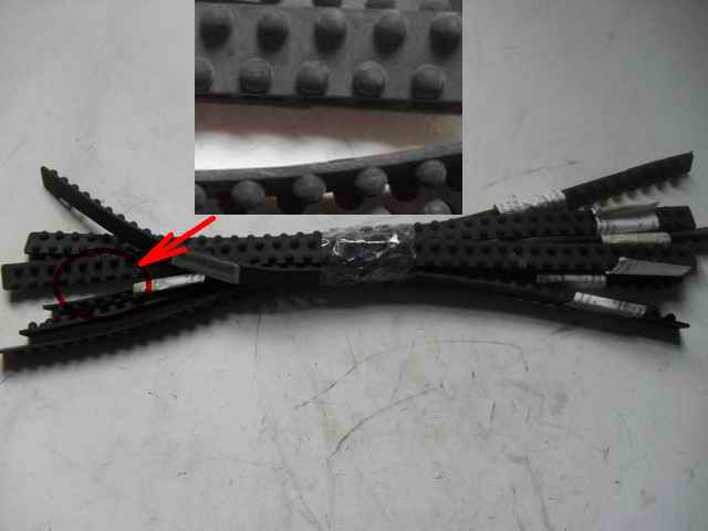 Rubber strips for stepping