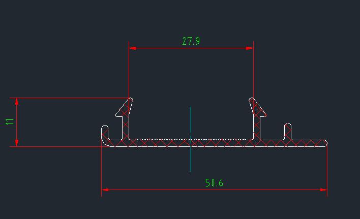 Декоративная планка из алюминиевого профиля большого воздуховода 6800HNGAA фиксированная линейка 5. 2M