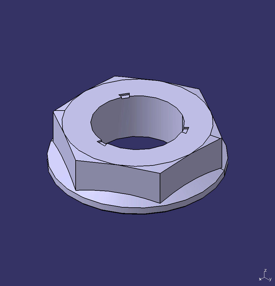 Nut, hexagon head thin nut, M27*1.5*13, level 10.9