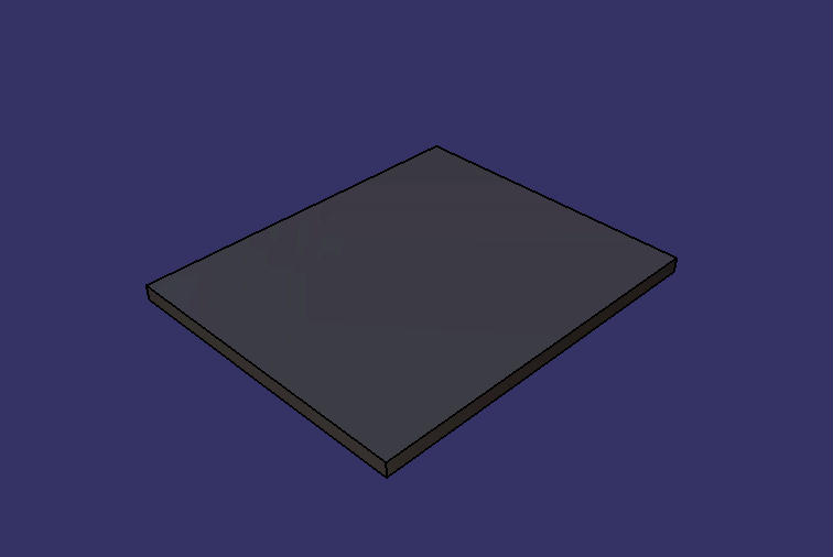 (Front axle) Rectangular flat plate 100*120*5.0 (30 frame processes)