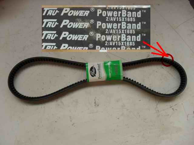 Dual belt, B type, 1685, CR