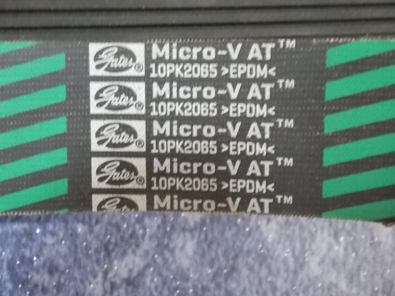 Multi-wedge belt, 10PK, 2065mm