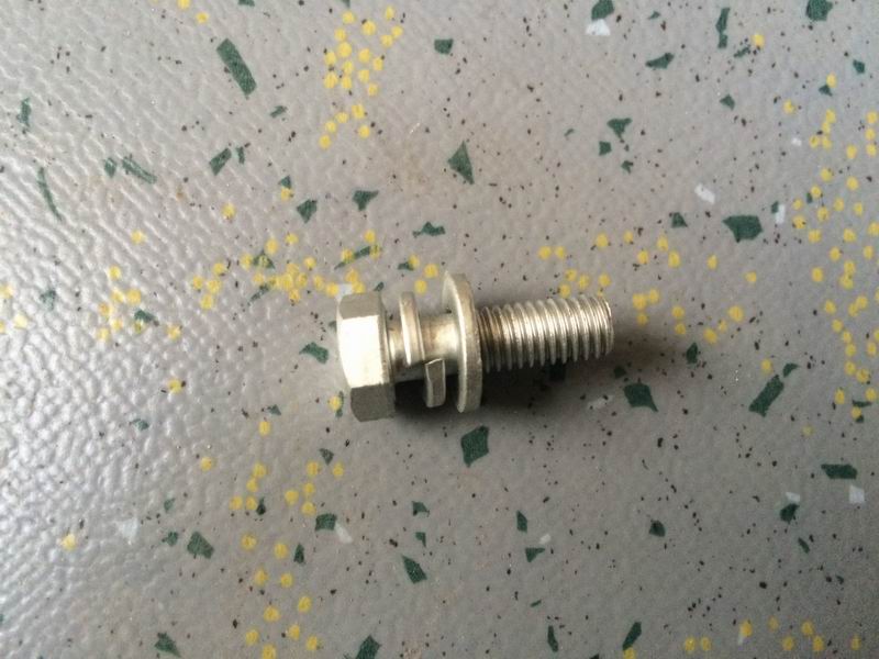 Hexagon head bolts, spring washer and flat washer assembly