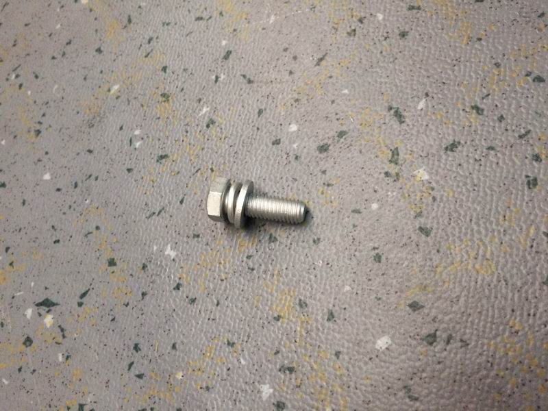 Hexagon head bolts, spring washer and flat washer assembly