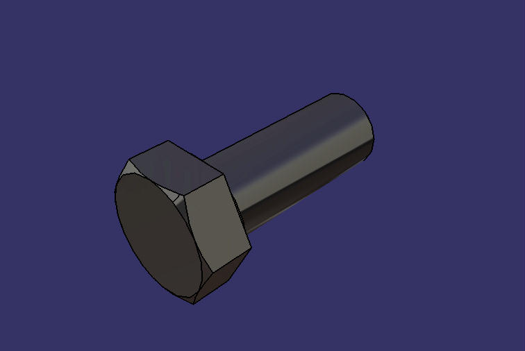 Hexagon head bolt, M16*1.5*40, Darkro