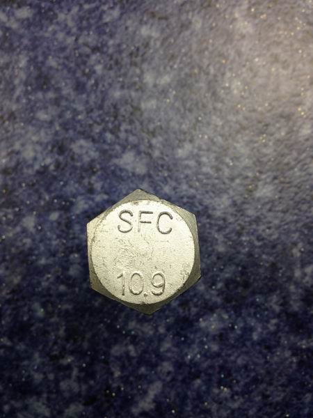 Hexagon head bolt, M18*1.5*60, Darkro